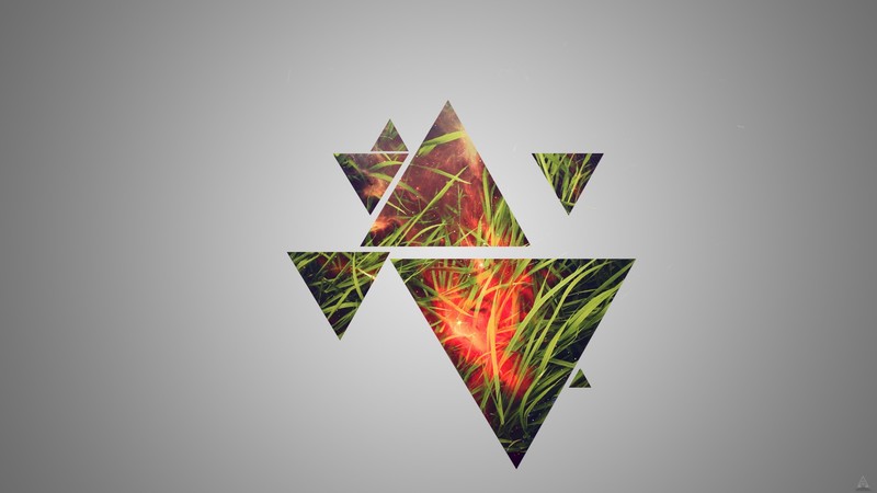 grass, triangle, artist