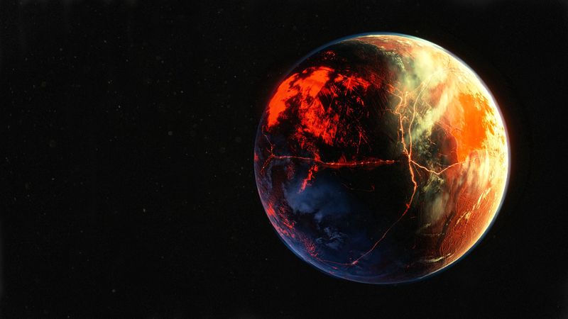 planet, surface, atmosphere, space, outer space, 4k