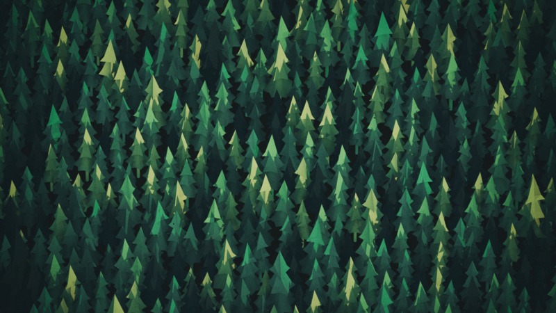 minimalism, trees, artist