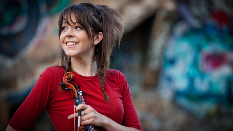 girls, music, lindsey stirling, cute, happy, smiling