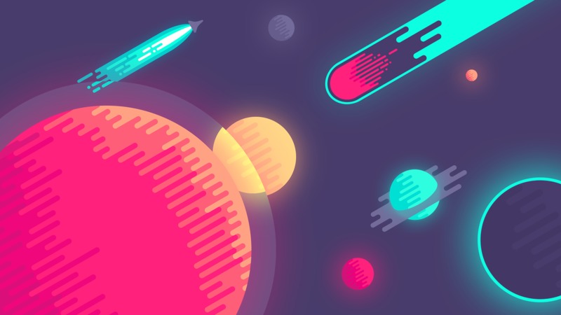 space, minimalism, artist, colorful