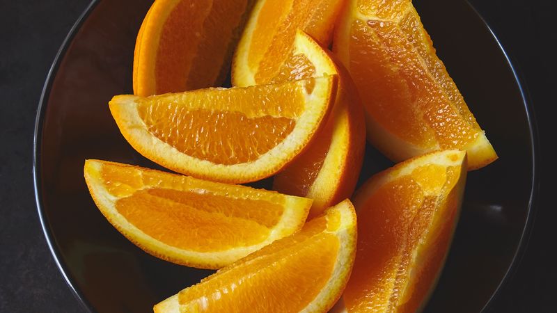 orange, fruit, slices, citrus, dish, 4k