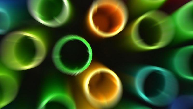 tubules, colorful, macro, blur, 4k