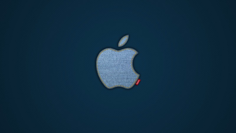 apple, jeans, logo