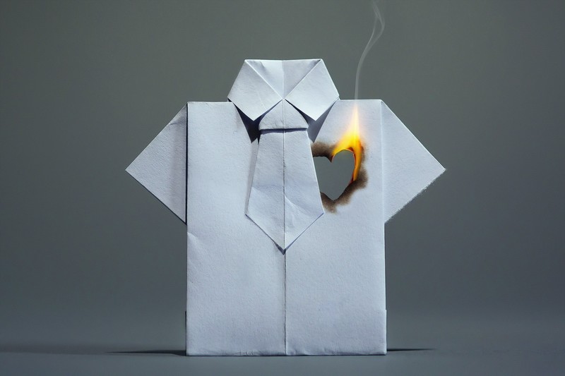 heart, fire, love