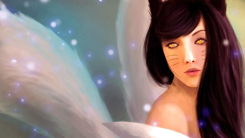 ahri, league of legends, games, anime