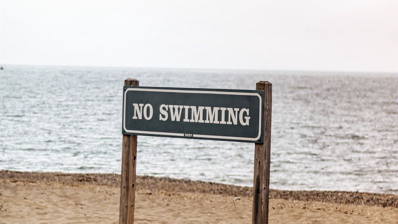 beach, coast, inscription, words, sea, 4k