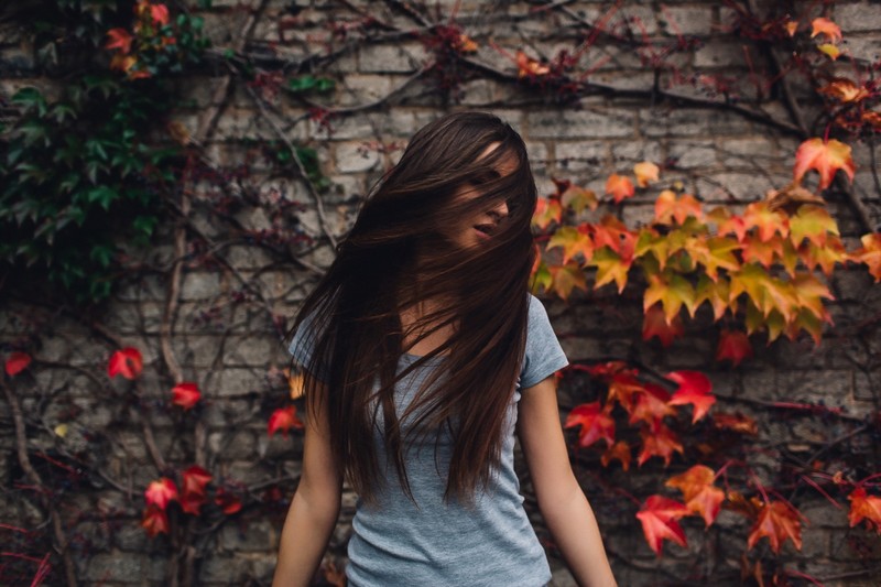 girls, model, hair, flowers