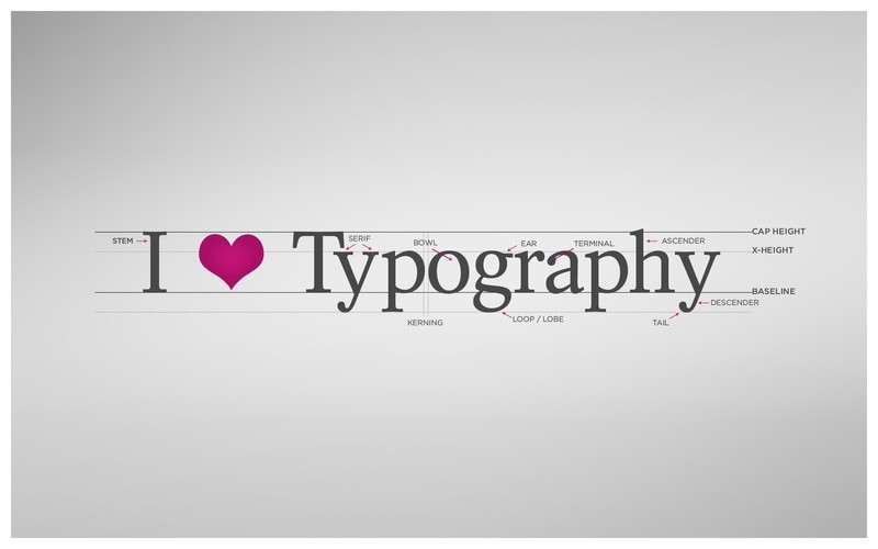 computer, typography, love, heart