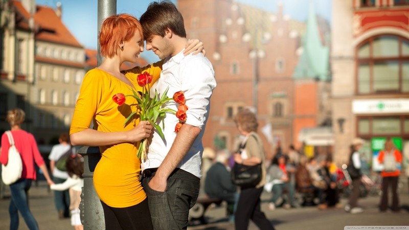 love, couple, flowers, i love you
