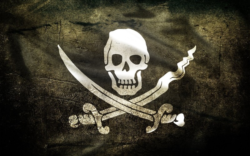 pirate, flag, logo