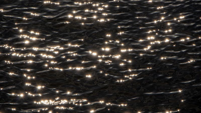 waves, ripples, shine, glare, water, 4k