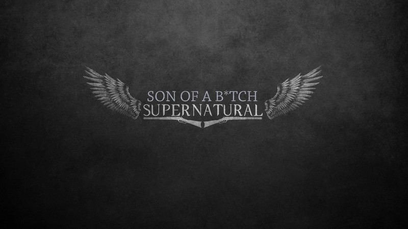 supernatural, tv shows, typography