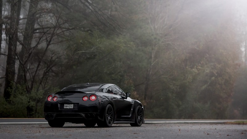 nissan, nissan gtr, cars, black
