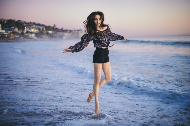 girls, beach, sea, model, photography