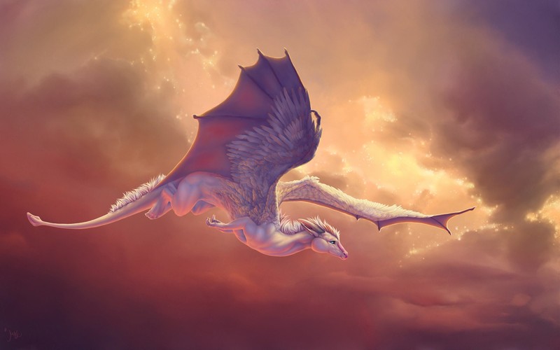 horse, dragon, artist, digital art
