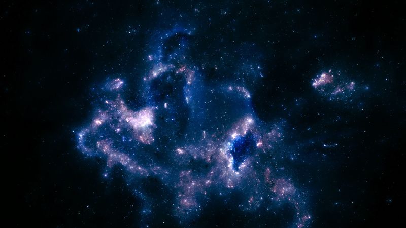 stars, shroud, nebula, starry sky, space, 4k