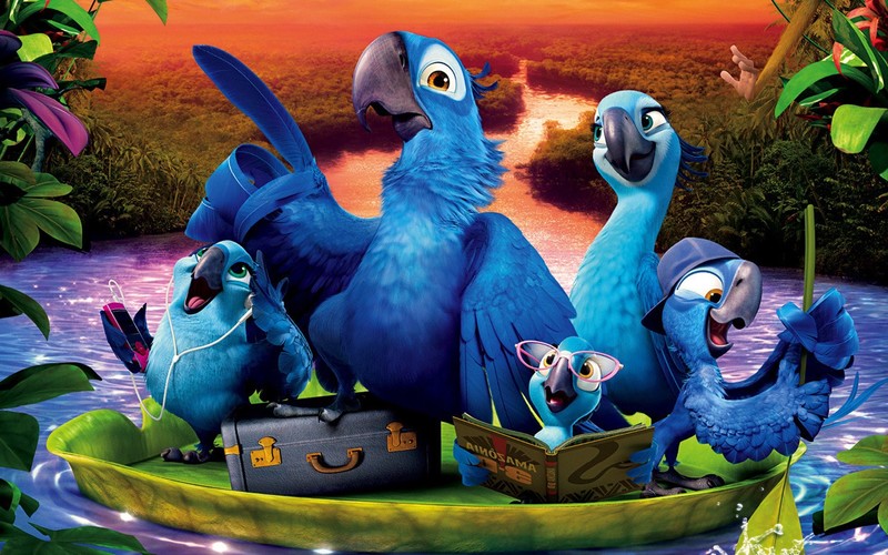 rio, movies, birds, animated movies, hd