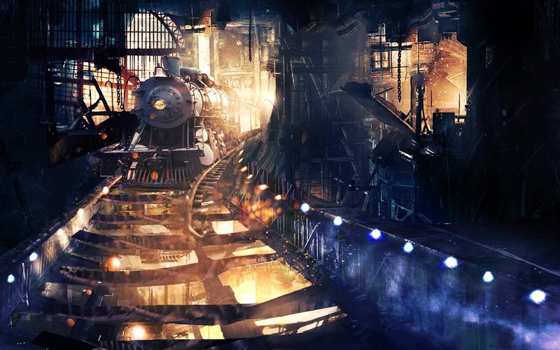 train, artist, hd, tunnel