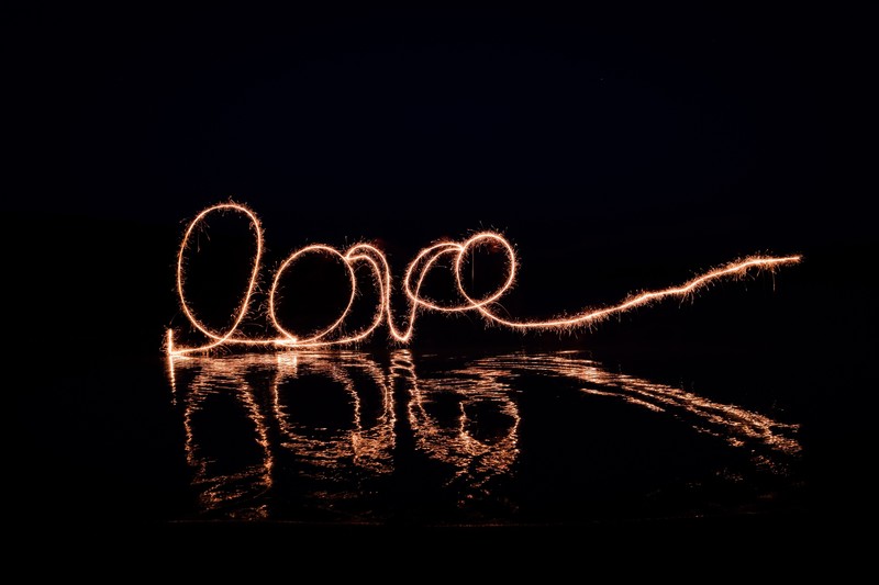 love, paint, light