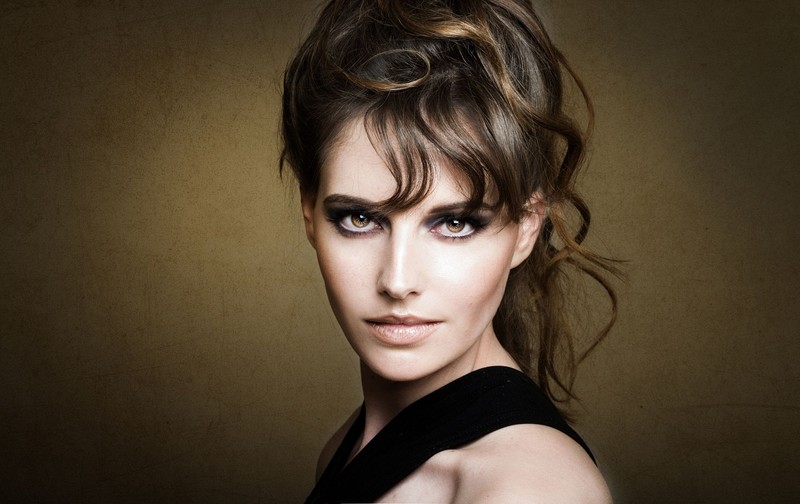 woman, model, girls, brunette, eyes