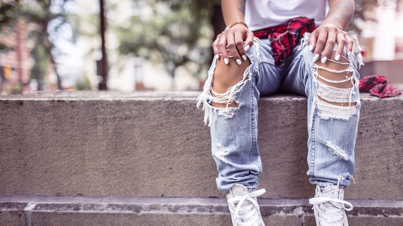 girl, shoes, jeans, lifestyle