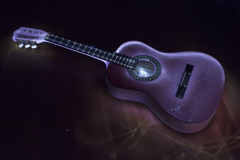 guitar, artist, art, colorful, instrument