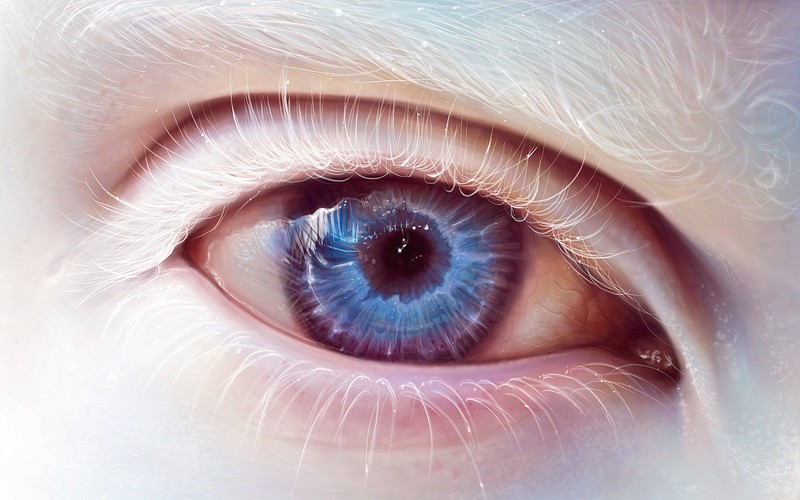 blue, eye, art, artist
