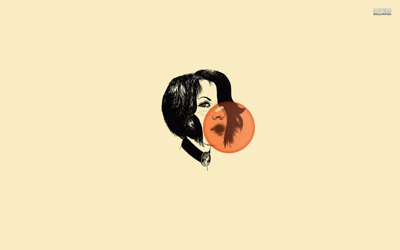 artist, minimalism, digital art, bubble gum, bubble