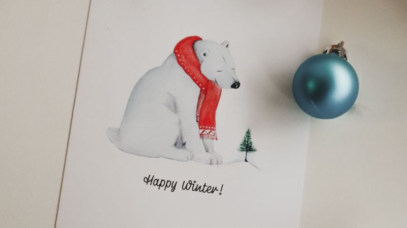 card, baubles, decoration, new year, christmas, 4k