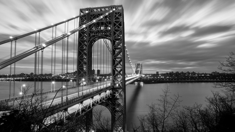 bridge, black and white, monochrome, photography