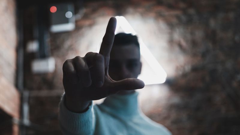man, hand, fingers, gesture, 4k