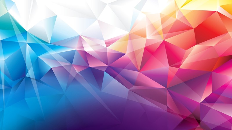 polygon, colorful, abstract