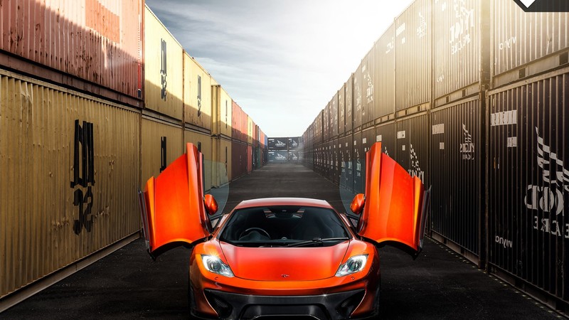 mclaren, cars, orange
