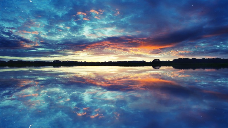 nature, sea, reflections