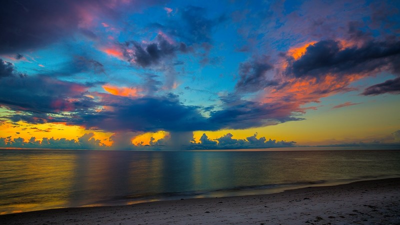 world, beautiful places, sunset, beach