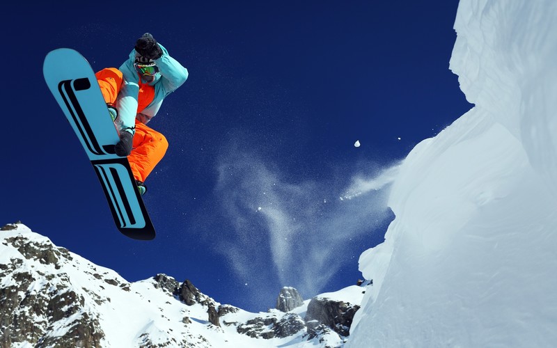 mountain, skiing, sports