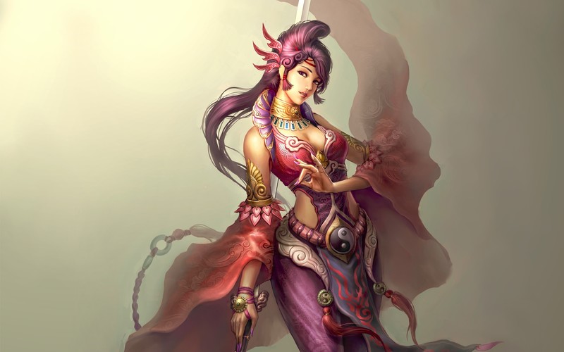 fantasy girls, digital art, artist
