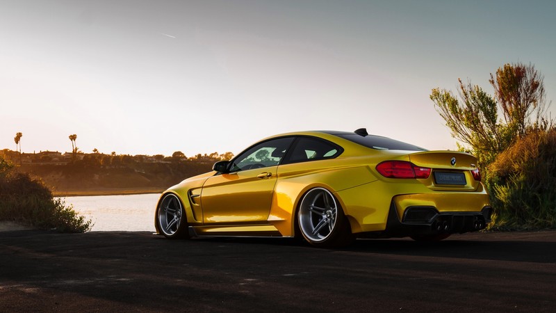 bmw, bmw m4, cars, gold