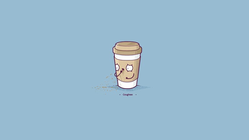minimalism, coffee, artist, digital art, funny