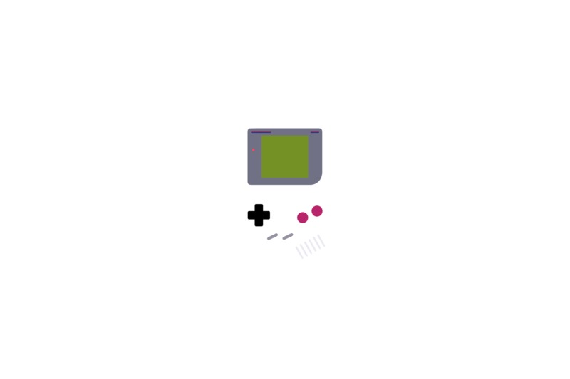 game boy, minimalism, artist, digital art