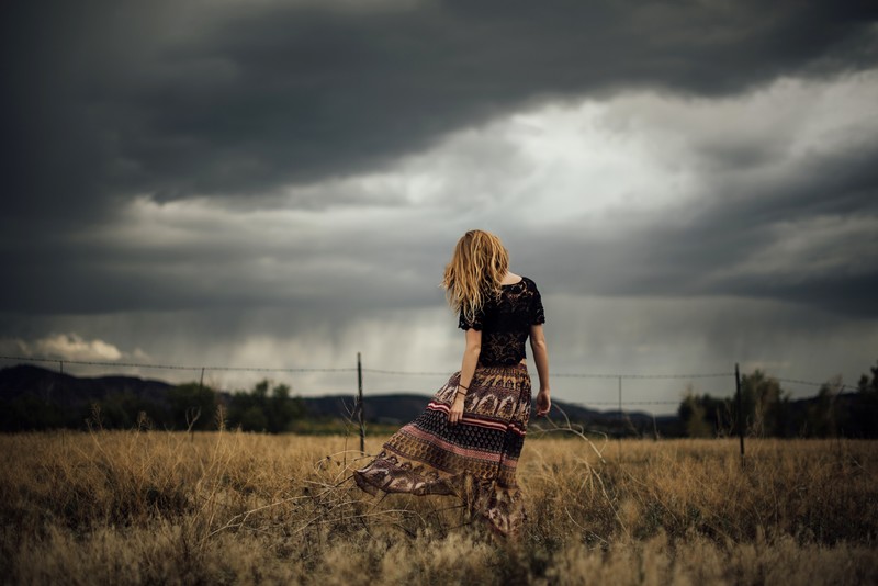 women, model, girls, outdoor, fields