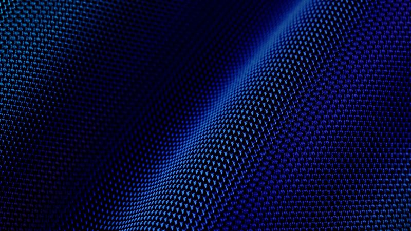 fabric, texture, folds, blue, 4k