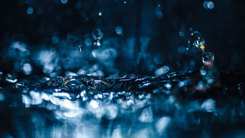 drops, spray, macro, water, splash, 4k