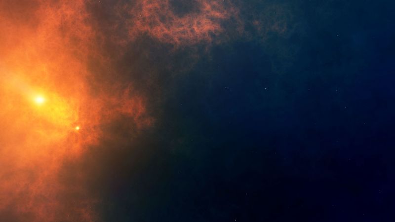 nebula, space, stars, light, universe, 4k