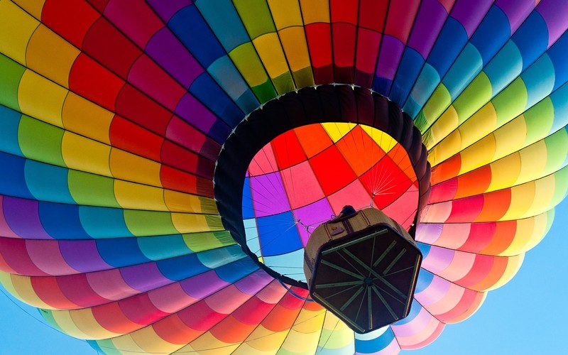 air balloon, nature, colorful
