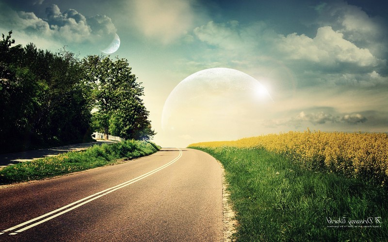dream, world, sun, digital universe, artist, digital art