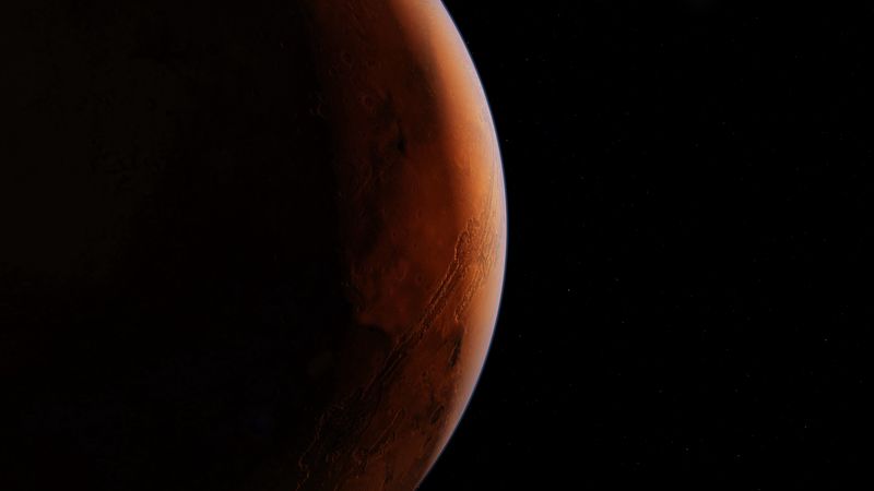 mars, planet, space, brown, surface, 4k