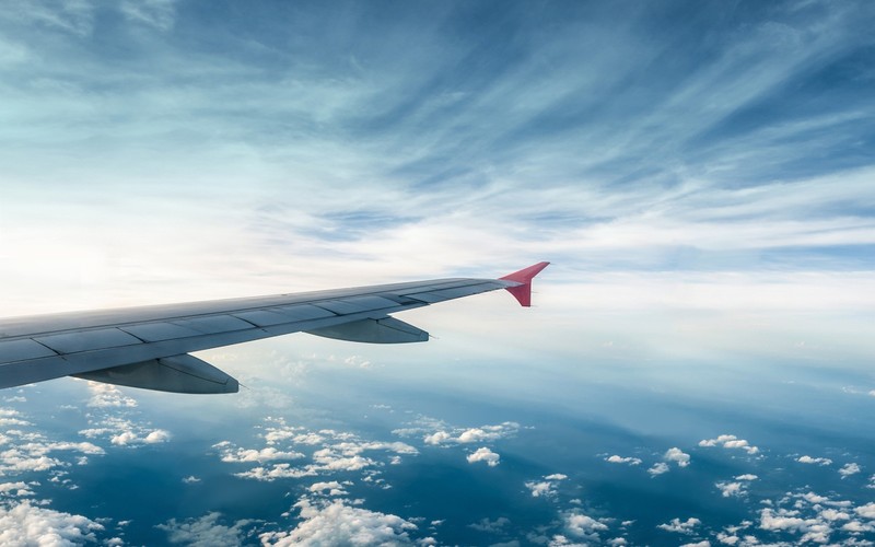 planes, wings, sky