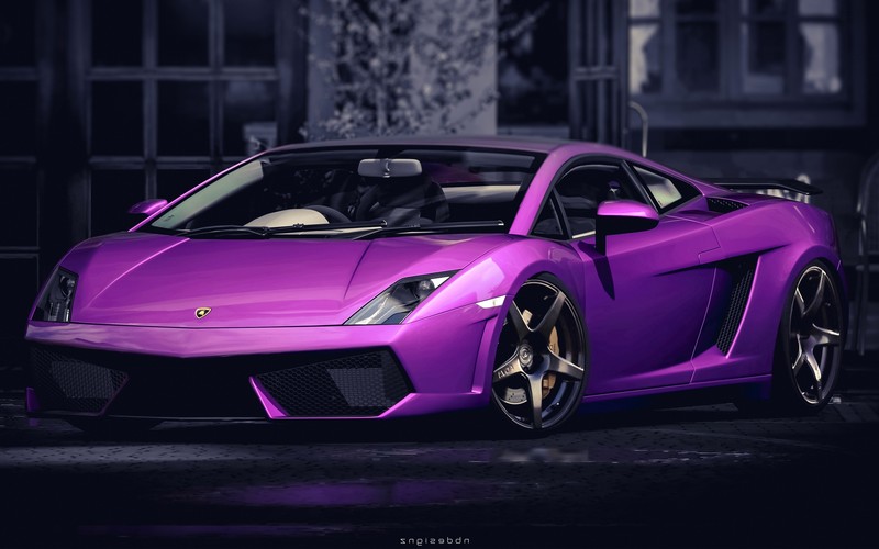 lamborghini, lamborghini gallardo, cars, purple
